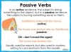 Active and Passive Voice - Year 5 and 6 Teaching Resources (slide 3/10)